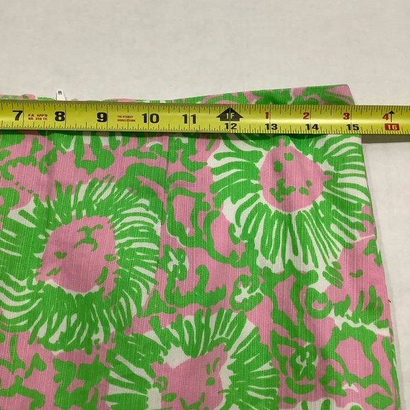 Lilly Pulitzer Vintage Sunnyside Lion Skirt Lace Trim 100% Cotton - Picture 8 of 10